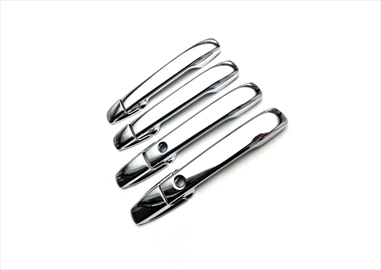 NBOX Custom Turbo JF3 JF4 Outer Door Handle Door Knob Custom Exterior Compatible N-BOX Cover, Cover, Parts, Garnish, (Chrome-Look) [Used]
