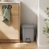 Double Open Lid Wastebasket Pedal Trash Can, with Dual-mode Lid, Easy Access Garbage Compact Recycling Bin Odor-proof Slim Solid Color Waste