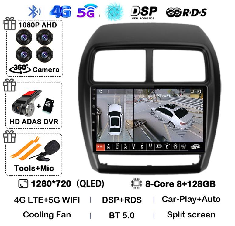 Android 14 Carplay Auto For Mitsubishi ASX 1 2016 2017 2018 2019 2020 2021 2022 Car Radio Multimedia Video Player DSP GPS Stereo
