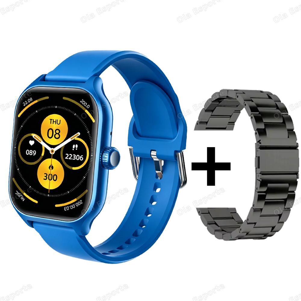 Sports Smart Watch 1.85" HD Full Touch Screen Fitness Watches Tracker Electronics Bluetooth Call Smartwatch Men Women Gift