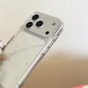 Fashion Glitter Star Clean Phone Case with Pearl Chain for iPhone 17 Pro 15 Pro 13 14 16 Pro Max 17 Cover Silicone Funda Cases