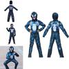 Weicher und atmungsaktiver Marvel Venom Symbiose Kinder Cosplay Overall Set