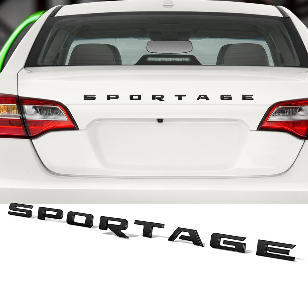 

Наклейка-шильдик SPORTAGE на багажник для KIA Наклейка черная SPORTAGE Задняя наклейка Эмблема на капот для Kia SPORTAGE KX3 K5 K3 GT Line ABS