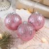 3 pcs/set Glitter Christmas Color Balls Hanging Decorations Xmas Tree Ornaments  Party Decor