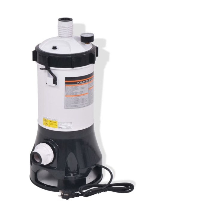 VidaXL Pompe Filtrante de Piscine Système de Filtration Bille Filtrante Pompe de Filtration Jardin Patio Cour Extérieur 185 91171