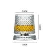 Whiskey Glasses Rotatable Tumbler Crystal Glass Cups Drinking Glasses with Creative Coasters for Scotch,Bourbon,Cocktails