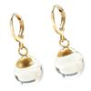 Glass Earrings Spherical Shape Featuring Bubble Decoration for Her Any Occasion