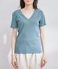 ROPE PETIT BATEAU In White Maine Women's V-Neck T-Shirt (10)