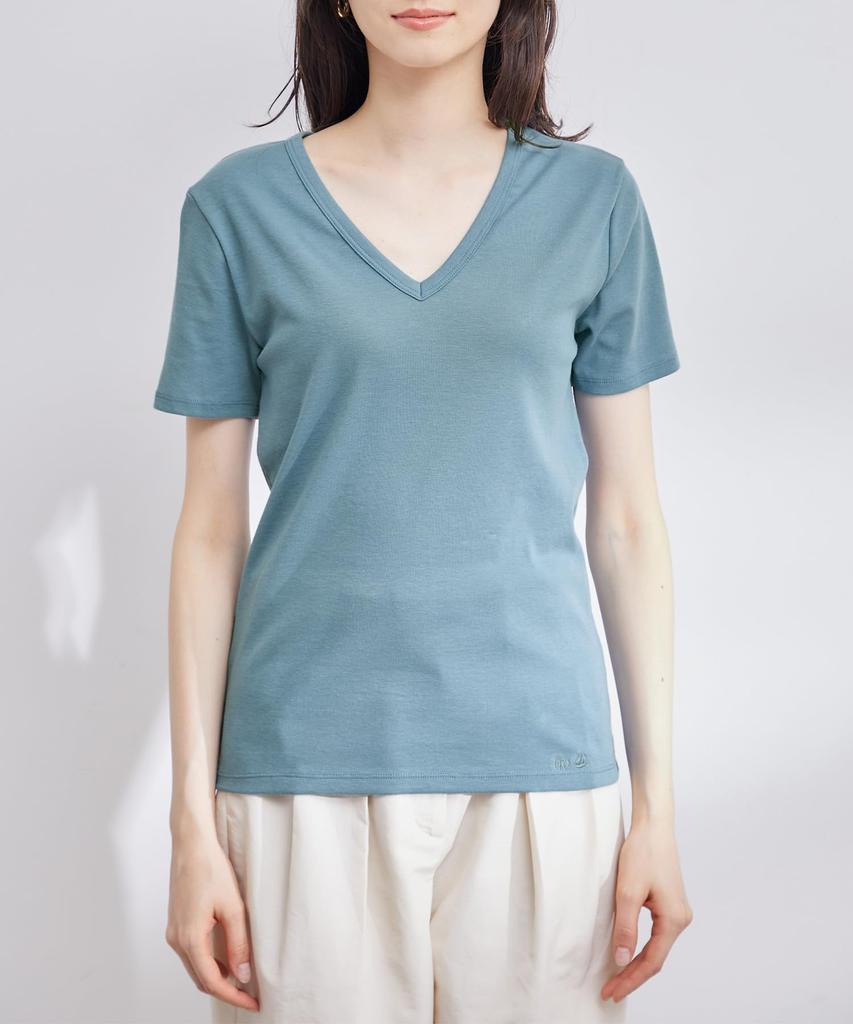 ROPE PETIT BATEAU In White Maine Women's V-Neck T-Shirt (10)