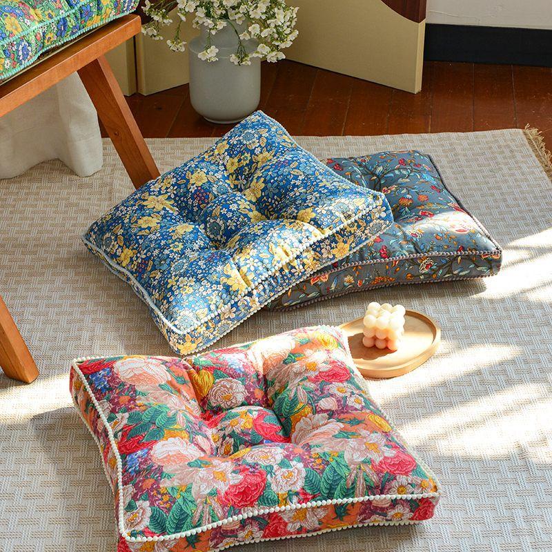 Chair Thickened Cushion Square Futon Seat Cushion Tatami Cushion Office Student Household Cushion