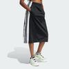 Adidas Originals Adibreak Striped Color Block Elastic Waist Casual Long Skirt Women Bottoms Black IU2527