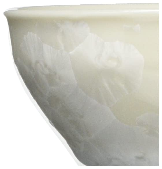 Kyoto ware, Kiyomizu ware, Touan kiln, Sake cup, Flower crystal, White, KTA827-02