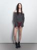 VISUS Fold Over Shorts_Burgundy