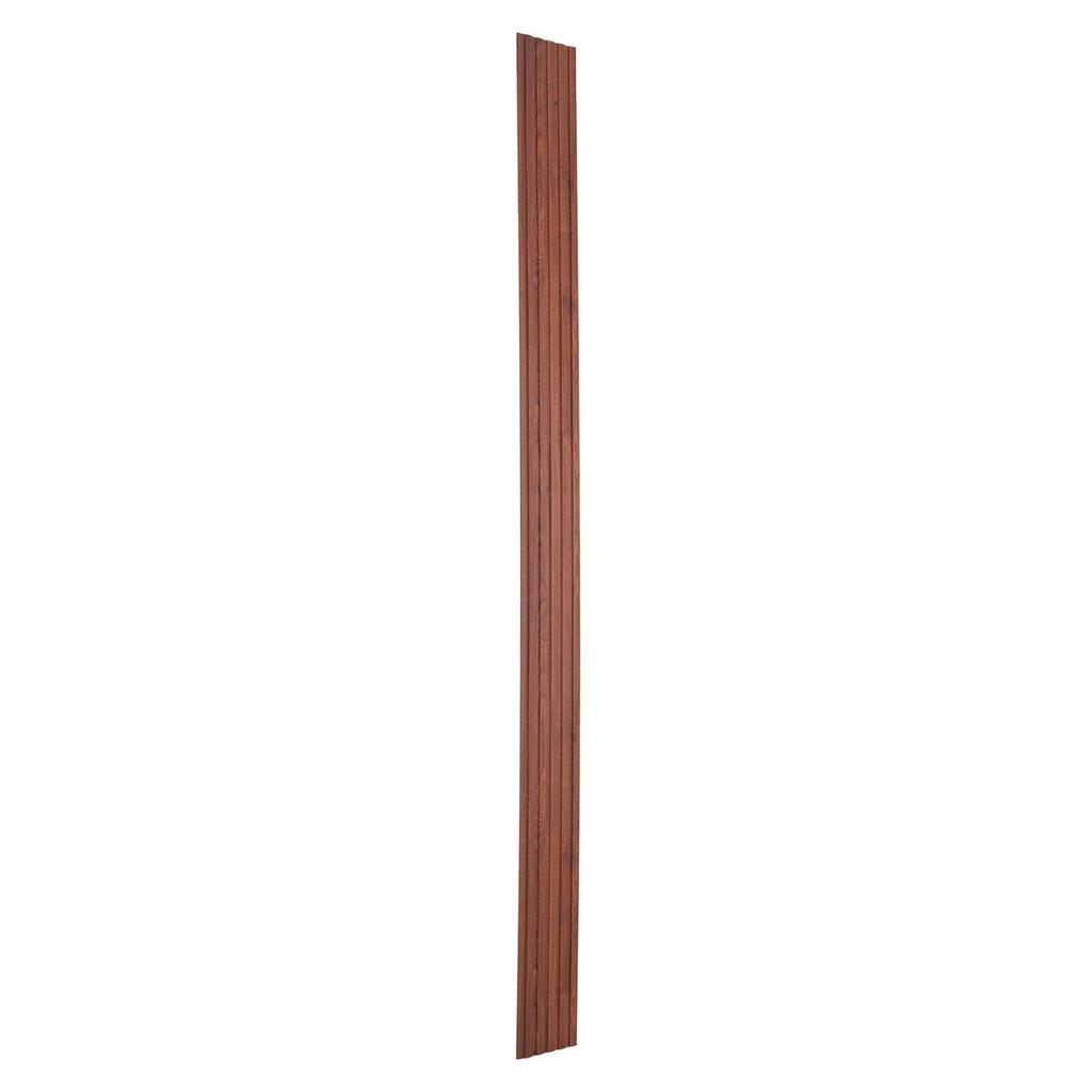 Wood Slat Acoustic Panels 8 PCS 96 X 6 Inch for Modern Wall Black Walnut