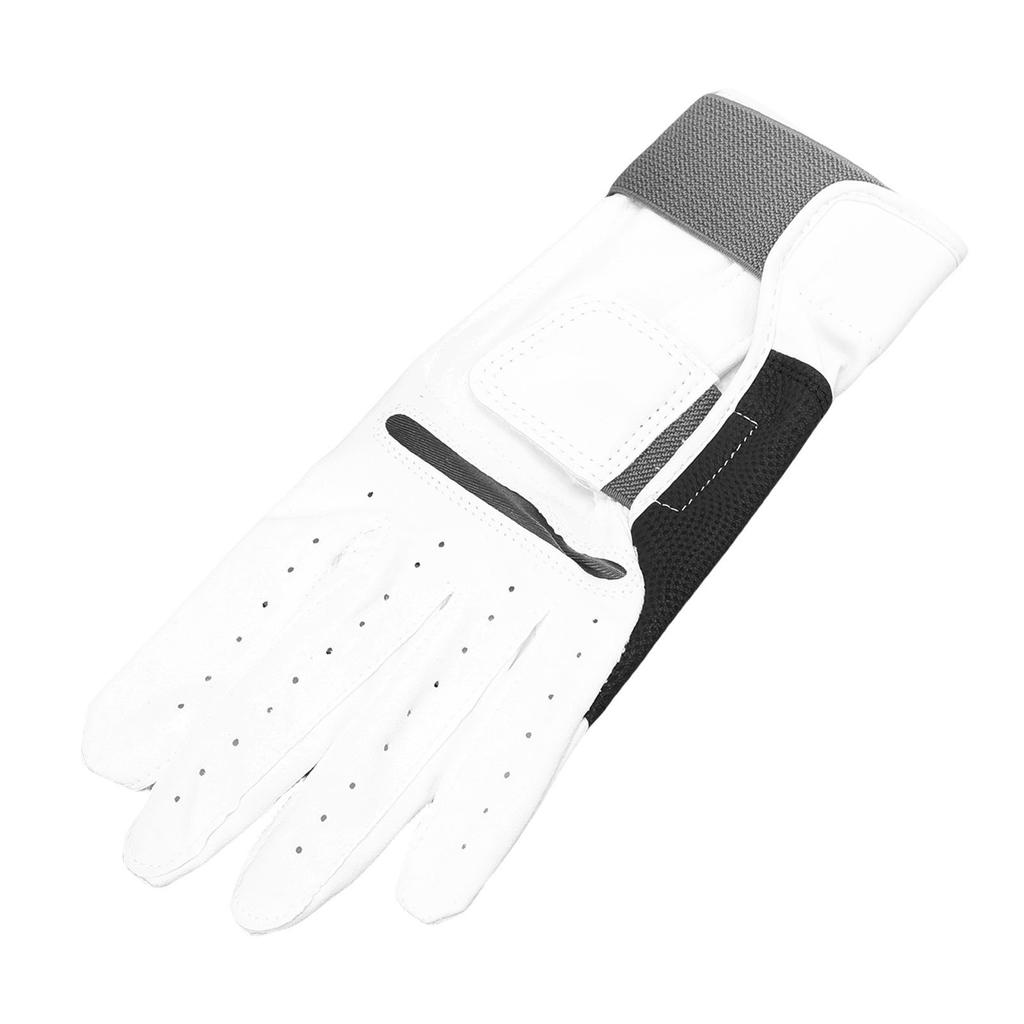 Golfing Glove Non Slip Touch Screen Finger Tip Breathable Sheepskin Golfer Glove for Men with Removable Plate M