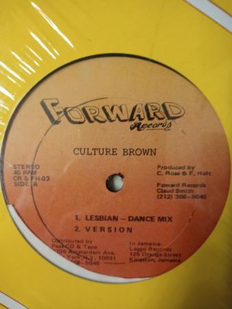 

12inch Record CULTURE BROWN - Lesbian CRFH03 Forward US Reggae, Ska & Dub Used