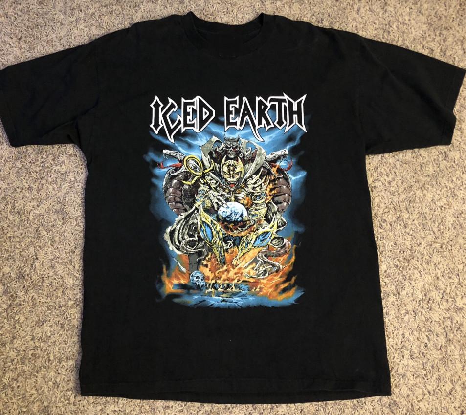Rock Band Iced Earth World Tour Unisex T-Shirt All Size GS520 Unisex T-Shirt XL