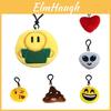 Portachiavi Espressione Mini Peluche Ciondolo Carino Emoji Bambola di Peluche Decorazione Regalo