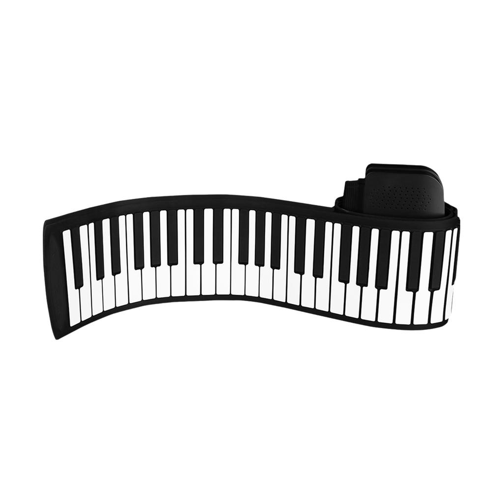 88 Key Portable Piano Roll Up Piano with Speaker Sustain Pedal Silicone Foldable Piano Thickened 9mm Piano Keys Home