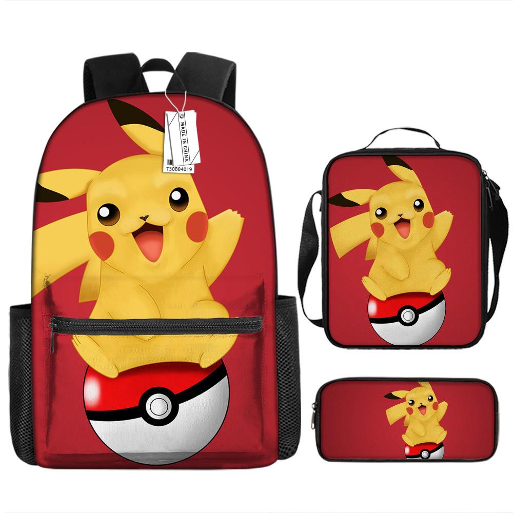 School Season Student Schoolbag Pokémon Pokémon Backpack Cartoon Satchel Pencil Case