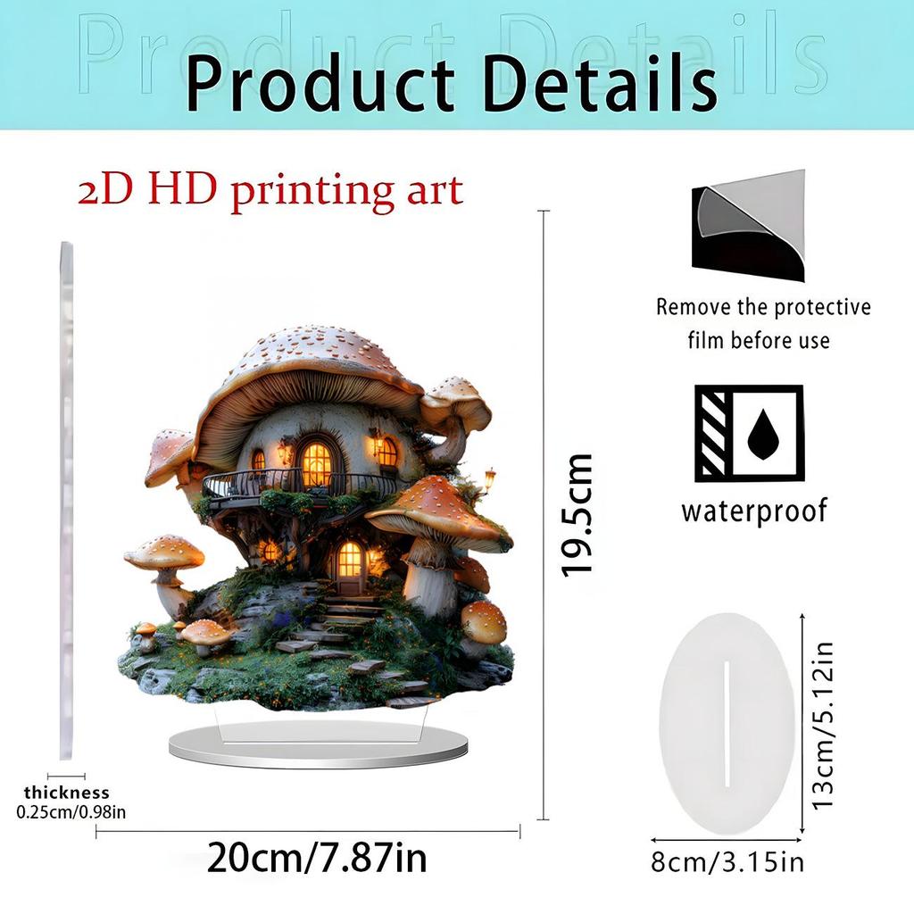 Ornement de table pomme de Noël et du Nouvel An en acrylique 2D
