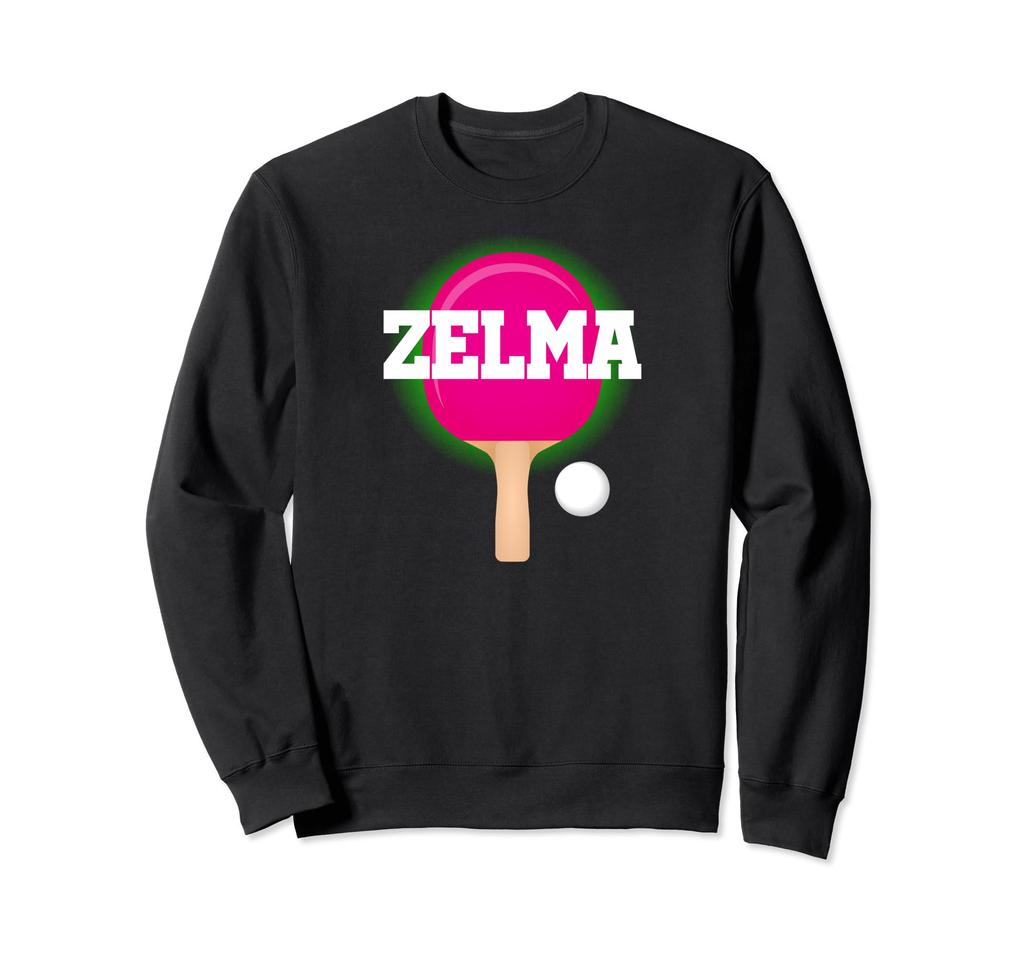 Zelma Name Girls Table Tennis Ping Pong Game Racket Sports Sweatshirt