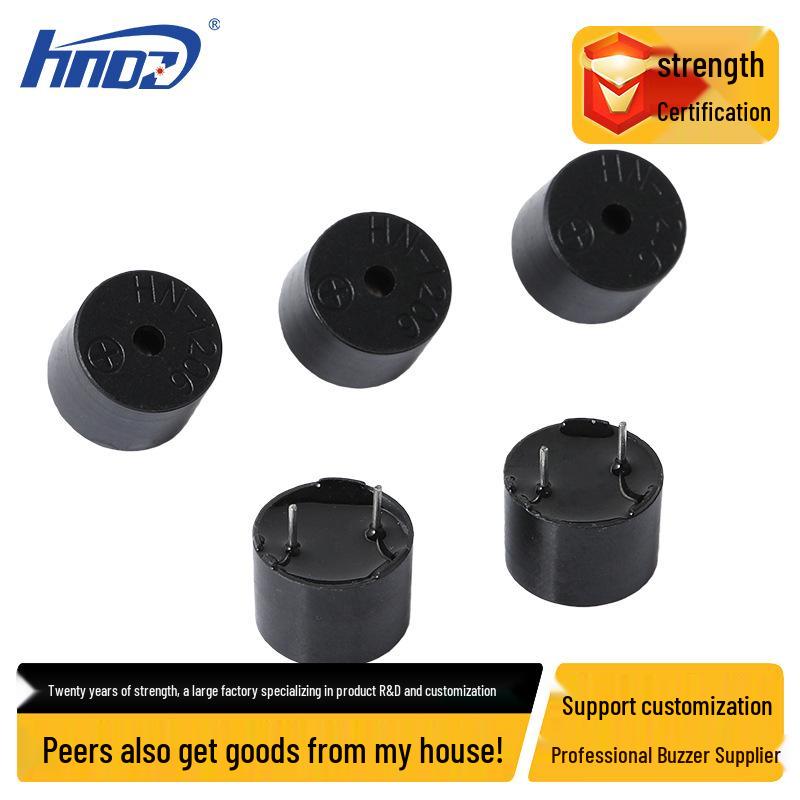 HN-1206 Electromagnetic Passive Buzzer, 9.0mm High