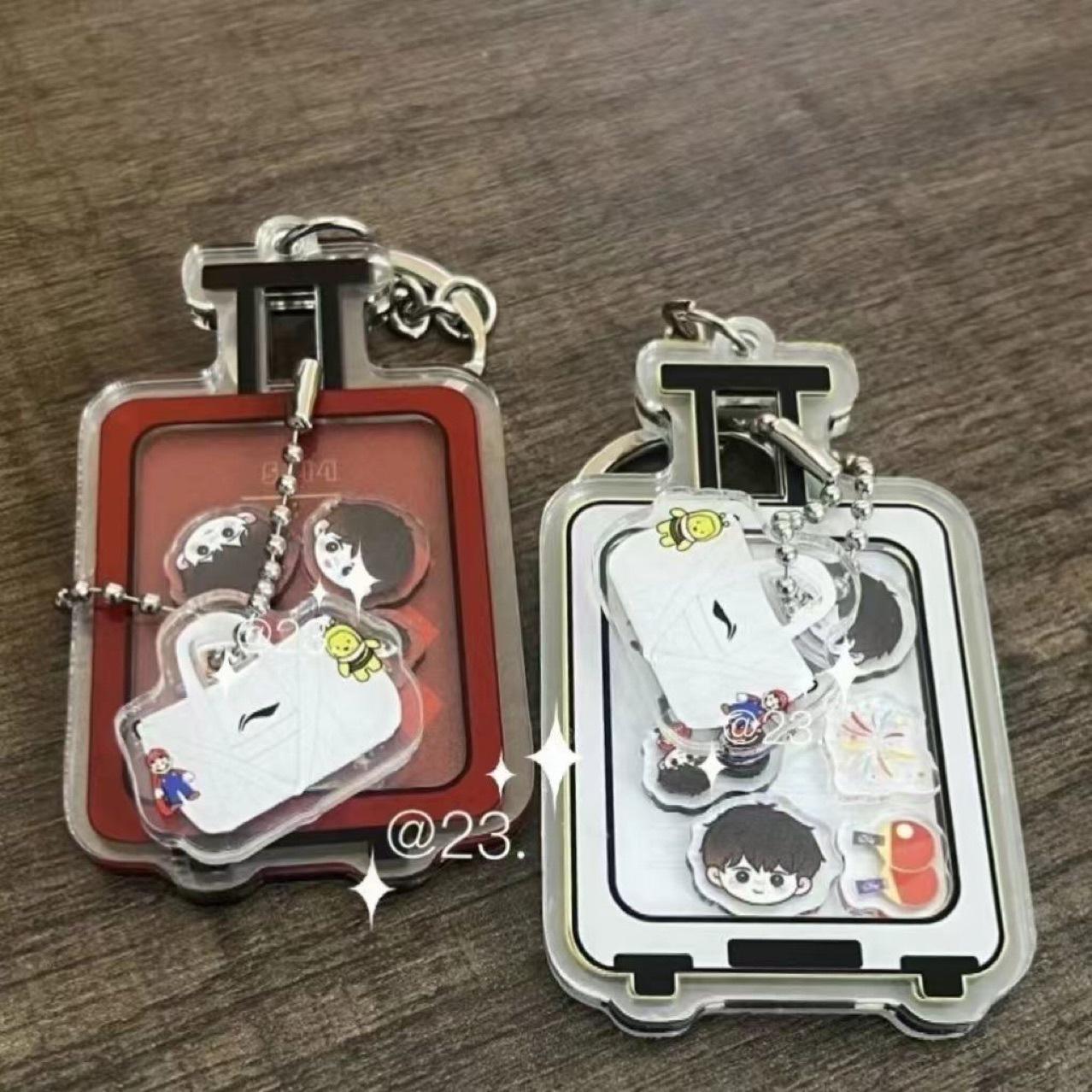 

Ша Тоу Шейк Шейк Ле Милый Креативный Школьный Рюкзак Акриловый Брелок-Подвеска Подарок Red Sha Tou Shake Shake