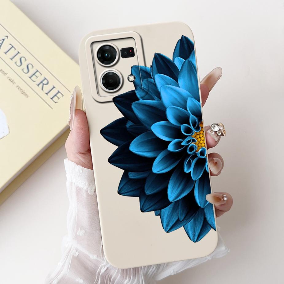 For Oppo F21 Pro 4G Case Reno7 4G CPH2363 Stylish Candy Painted Cover Soft TPU Phone Case For Oppo Reno8 Reno 7 F21Pro 4G Fundas