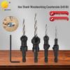 Hexagonal, Tapered, and Shaped Countersink Drill Bits for Woodworking