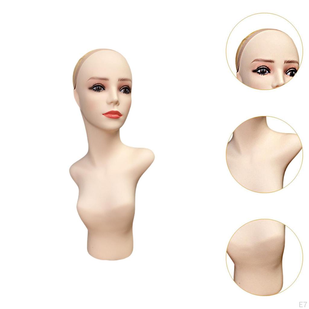 Display Model Mannequin Head with Shoulder for Jewelry And Scarves