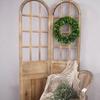 40cm Simulate Green Leaves Wreath Ornament Door Window Pendant for Wedding Chair Decor