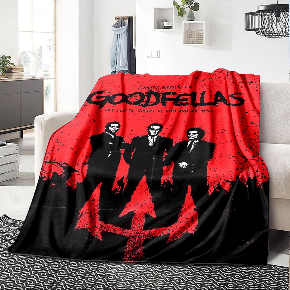 1pc Goodfellas Martin Scorsese Soft Flannel All Season Throw for Home, Office, Outdoor UseDurable Comfort Soft Warm Throw for Home
