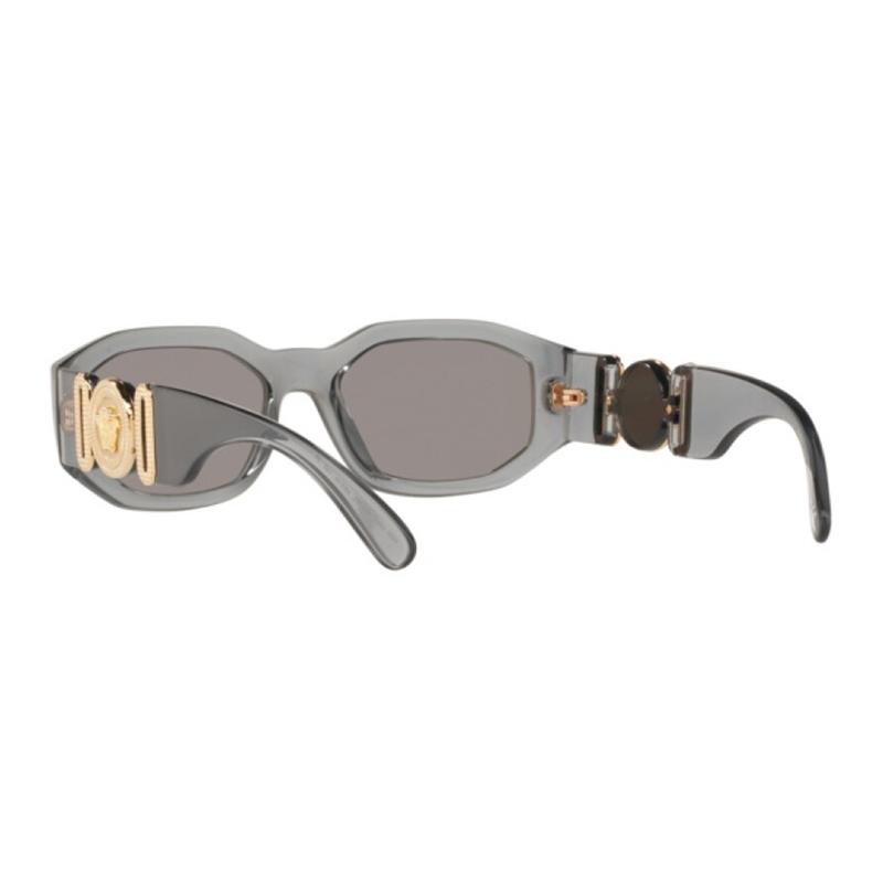Versace [Available Prescriptions] Fashionable Irregular Sunglasses Unisex Couple Style Gray 2385659 VE4361311/6G-Gray 53