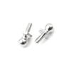 10Pcs Model Car Ball Head Screws Aluminum Alloy Non-standard Screws Suitable for Tow Hook/drift Car D3