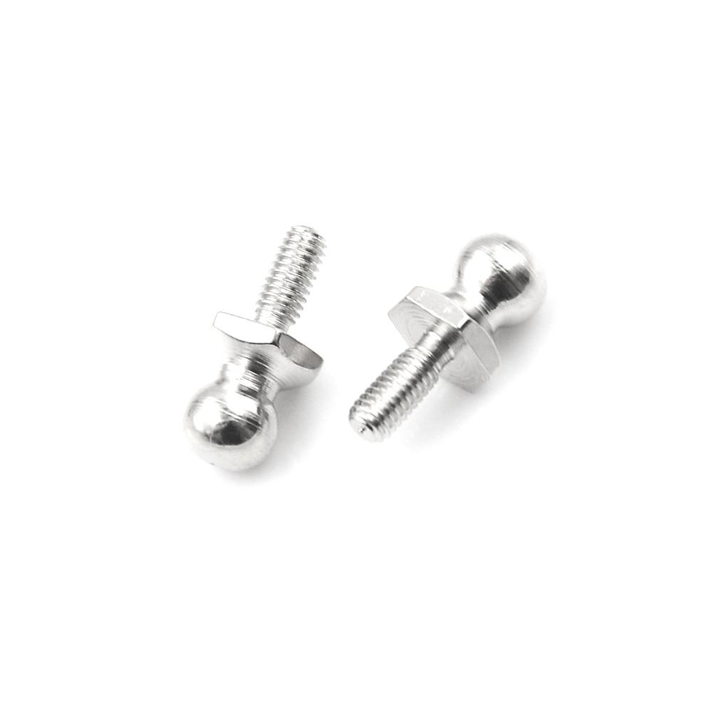 10Pcs Model Car Ball Head Screws Aluminum Alloy Non-standard Screws Suitable for Tow Hook/drift Car D3