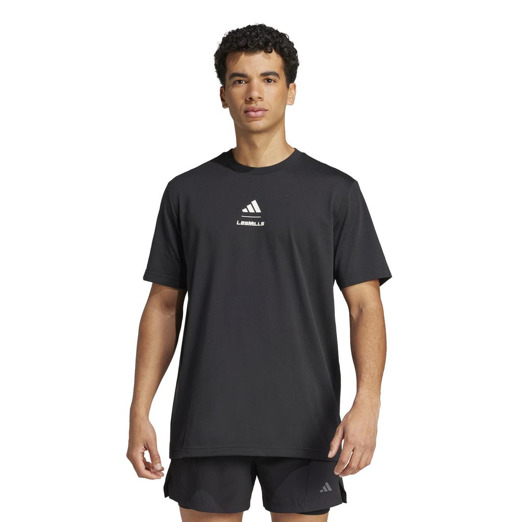 Adidas Short Sleeve LESMILLS Graphic DJ607 Black T-Shirt Men's (JW3871)