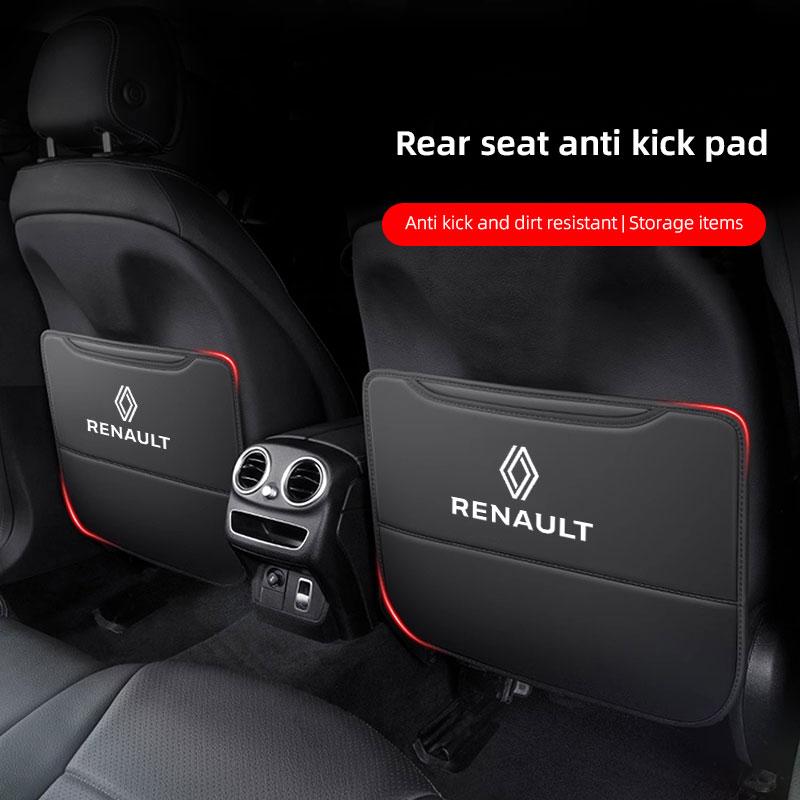 Car Seat Back Protection Anti-Kick Pad Rear Seat Storage Bag Key Chain For Renault Megane 2 3 4 Twingo Clio Talisman Captur t333
