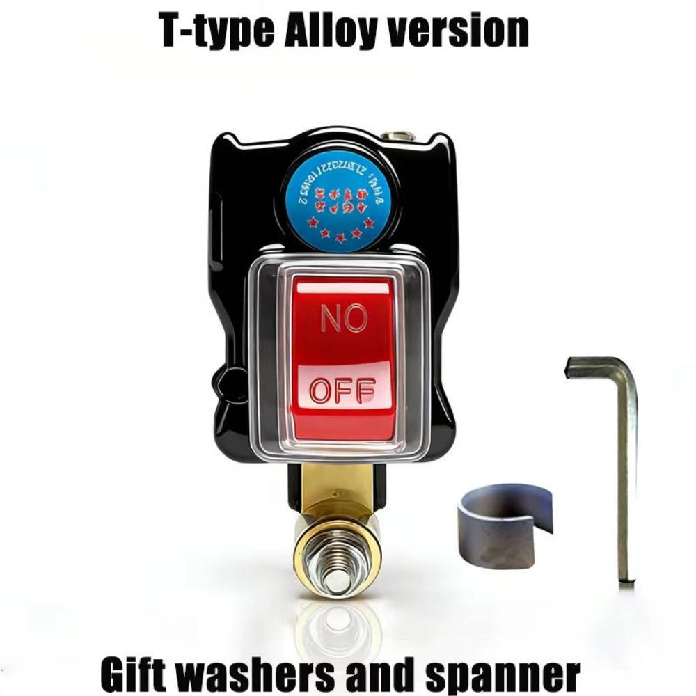 

T Type Design Car Battery Disconnect Switch Voltage Digital Display Rotate Disconnect Truck Battery Disconnect Switch