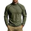 Men Fleece Casual Sweatshirt Half High Collar Long Sleeve Pullover Tops Arm Zipper Pocket Trend Loose Warm Outdoor Sport Men's Hoodie