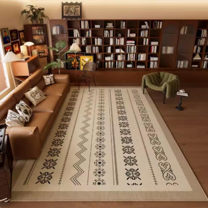 Premium Persian Blanket Crystal Velvet Rug for Living Room Bedroom Sofa Tea Table Sliding Bed Mat Soft Comfortable