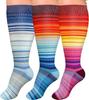 Plus Size Compression Socks Fat Large Leg Sports Socks Running Cycling Fat Calf Stockings Pressure Leg Fitness Varicose Veins