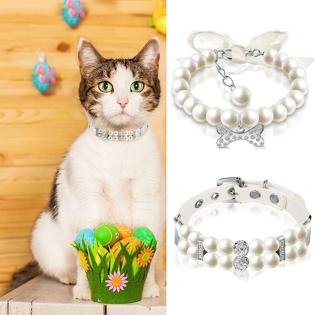 pearl cat collar