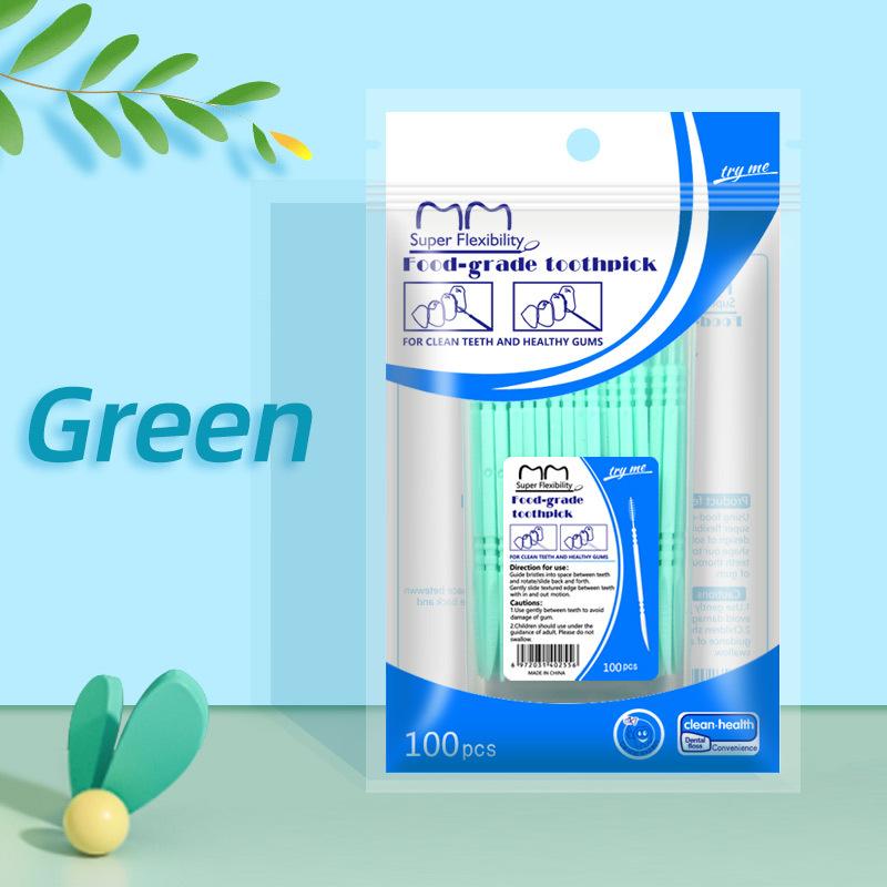 Fishbone-shaped 100-piece Boxed Double-ended Toothpicks