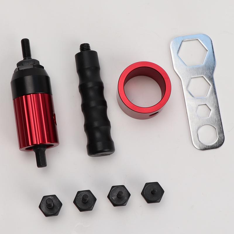 Clutch-Type Manual to Electric Rivet Gun Conversion Head Accessory