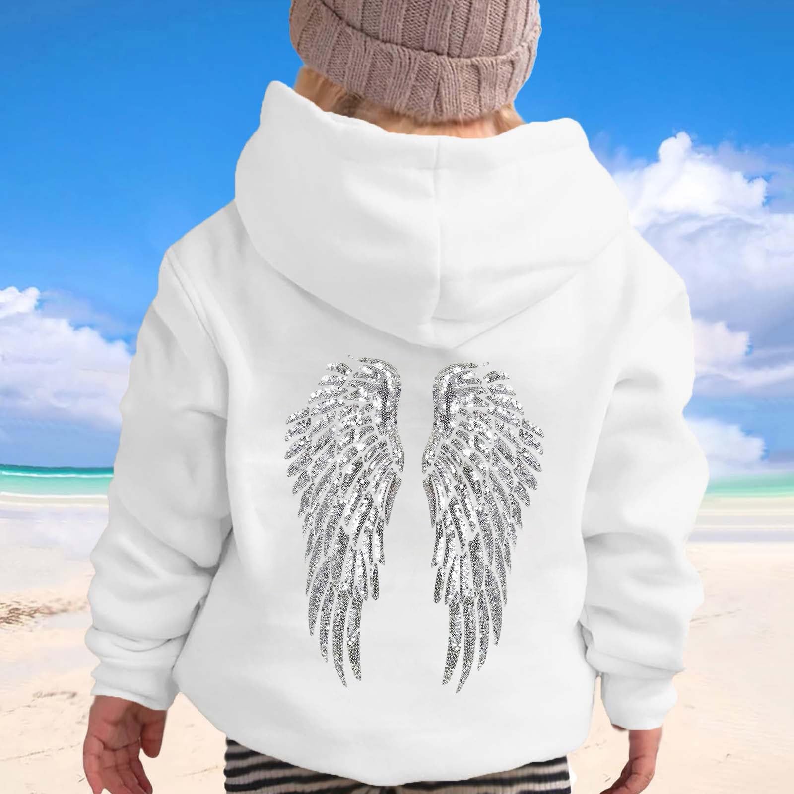 

Boys Girls Child Fashion Daily Versatile Casual Crewneck Sweatshirts Long Sleeve Patchwork Top Sweatshirts 160 білий