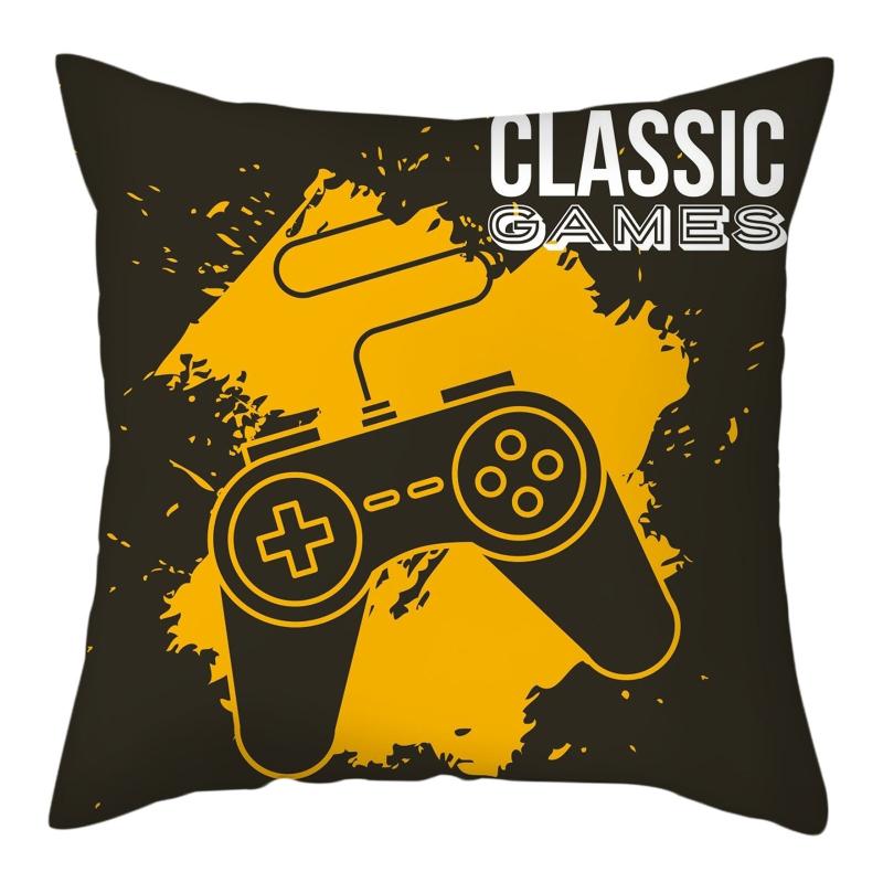 Gift for Boy Gamer Print Pillowcase Bedroom Decorative Polyester Cushion Cover  Pillows Decor Home Linen Pillow Case