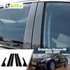 Glossy Black Carbon Fiber Window Door Deal B C Pillar Post Cover Sticker For Hyundai Grandeur   Azera HG 2012-2017 2013 2014