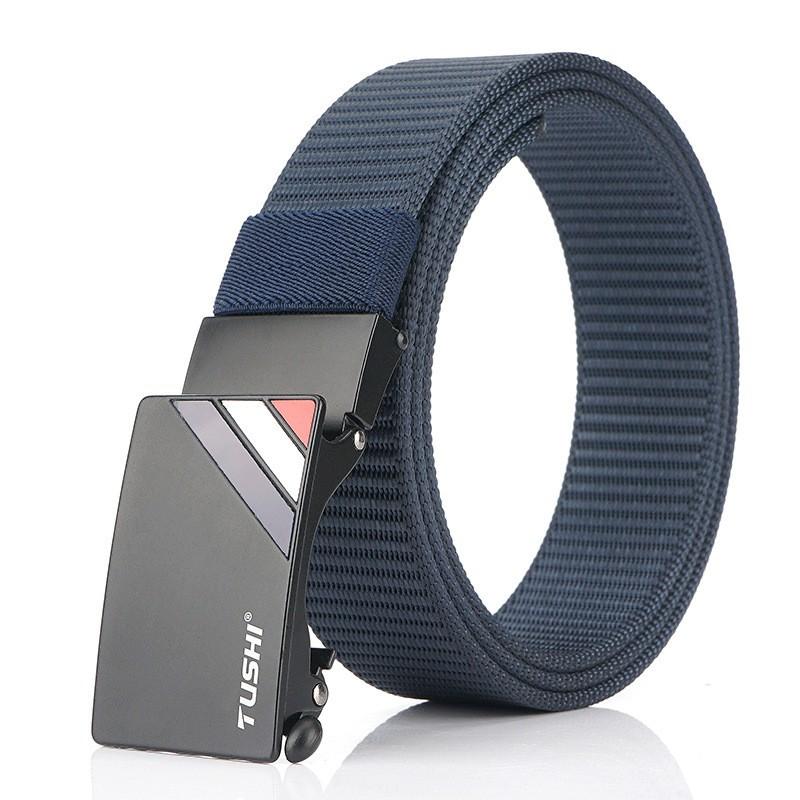 Nylon Belt Men's Canvas Young Students Korean Automatic Buckle