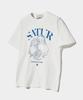 Seteo Capri Citron Drawing Summer Graphic Short Sleeve T-Shirt Light Blue